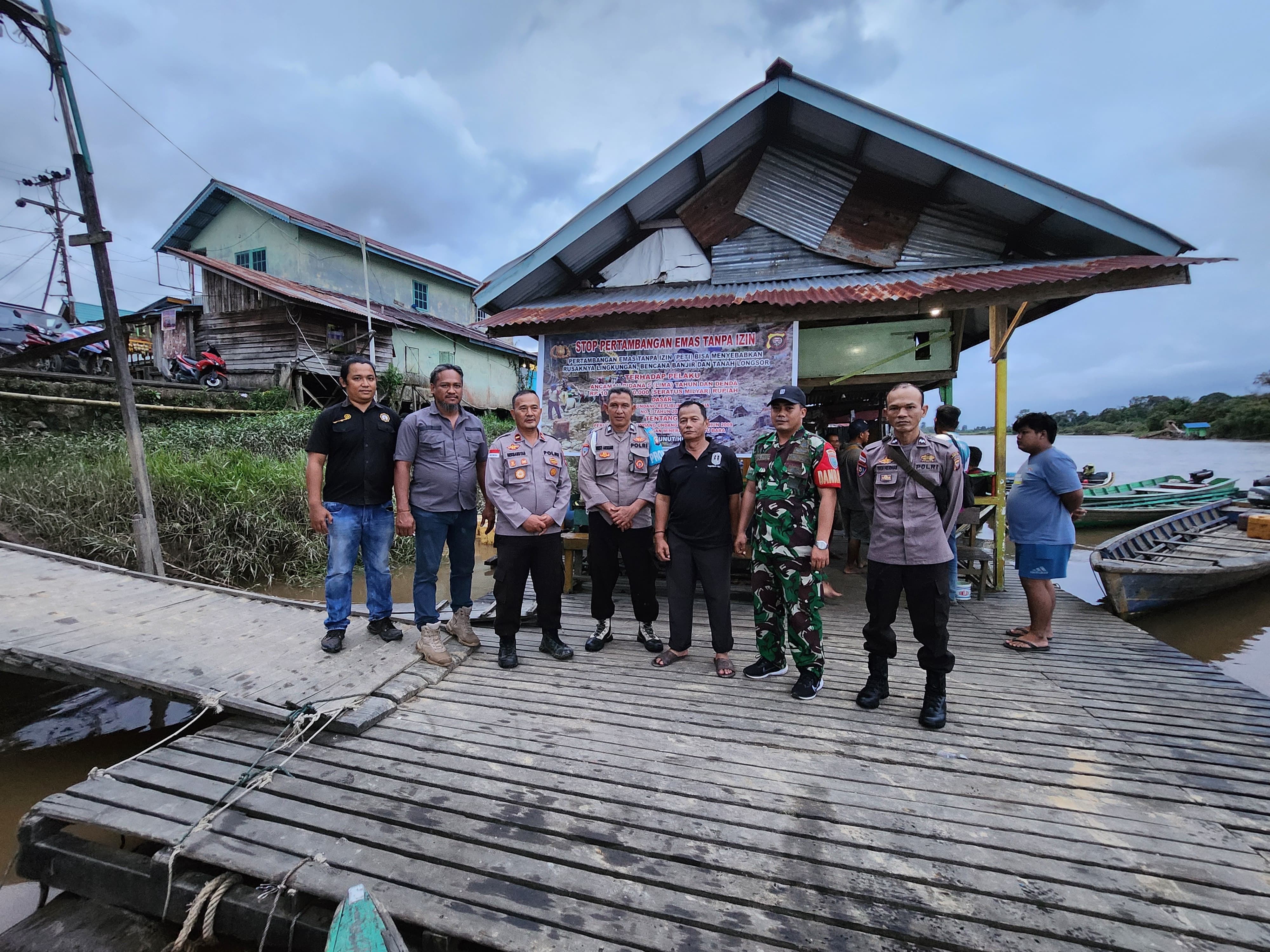 Cegah Kerusakan Lingkungan, Forkopimcam Bunut Hulu Kampanyekan Stop PETI