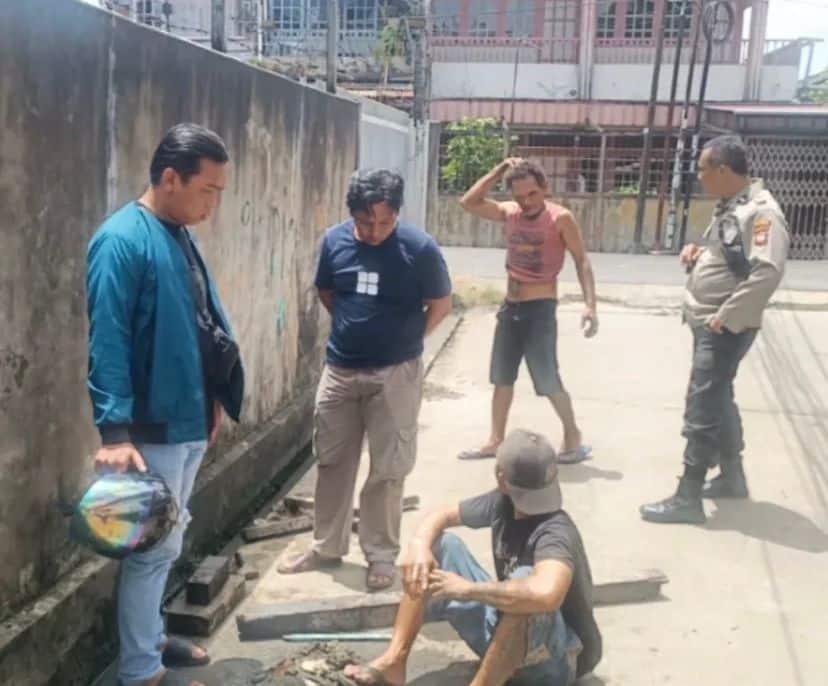 Polisi Tangkap Basah Dua Pencuri Kabel Tanam Milik Telkomsel