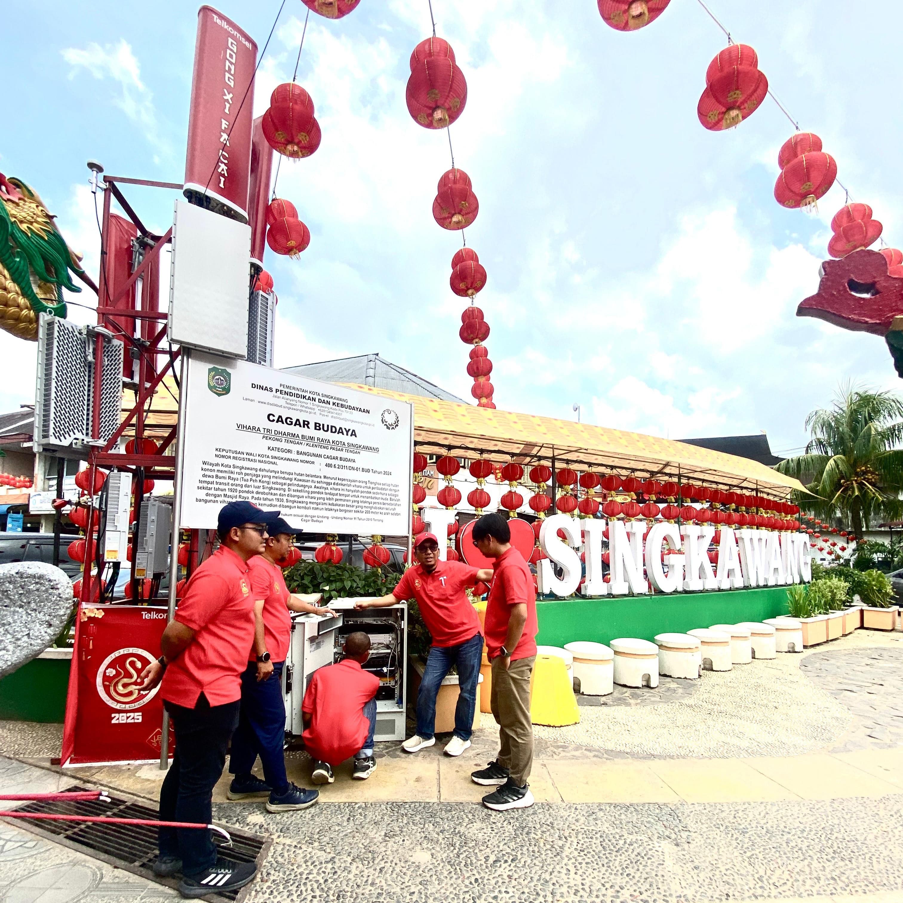 Telkomsel Pastikan Jaringan Berkualitas Saat Perayaan Cap Go Meh di Singkawang dan Pontianak