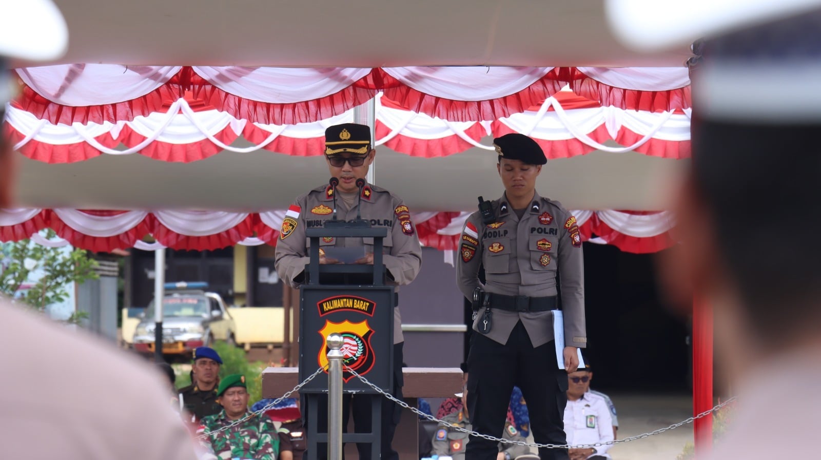 Polres Kapuas Hulu Gelar Apel Pasukan OPS Keselamatan Kapuas 2025