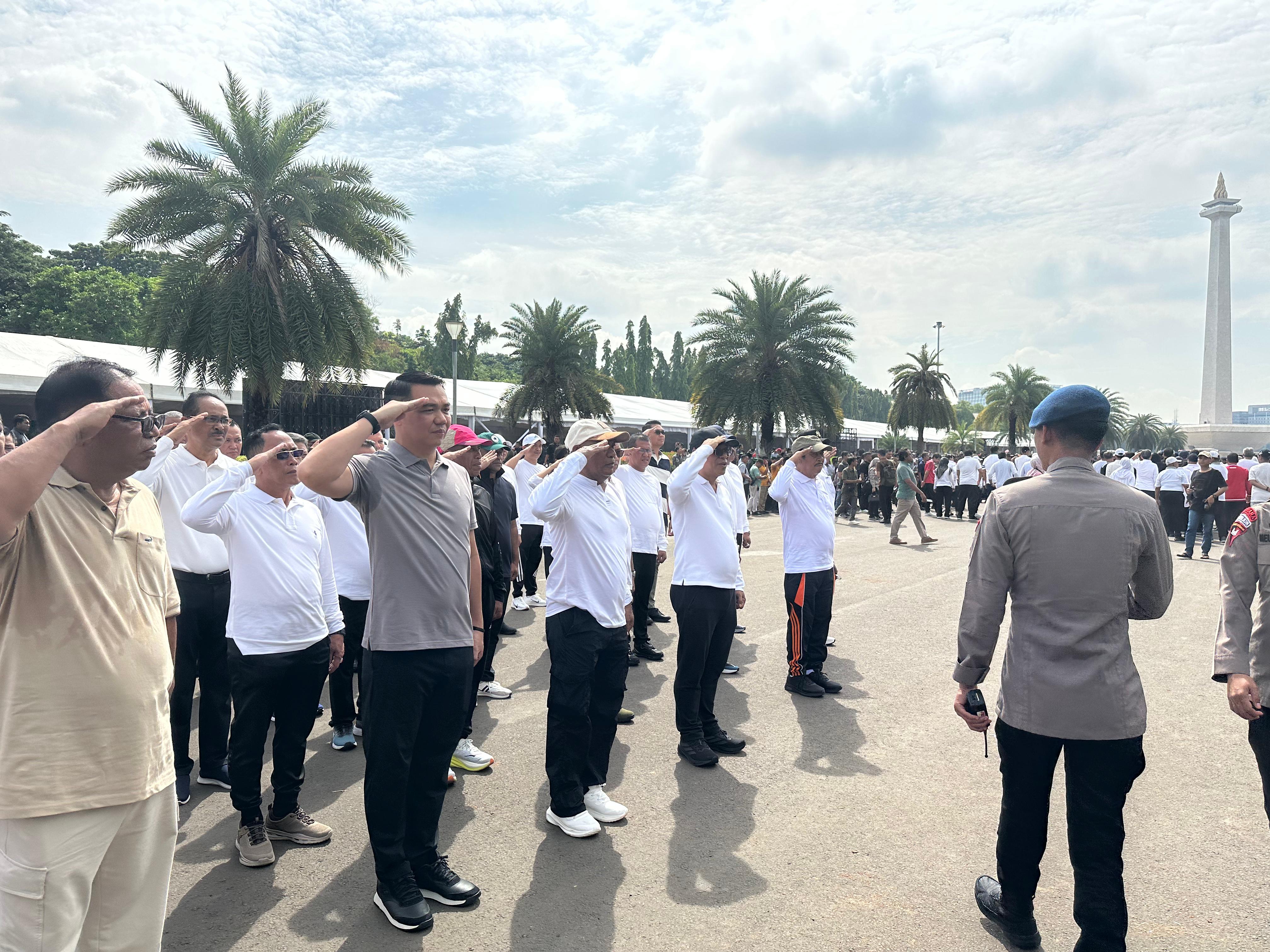 Jelang Pelantikan, Fransiskus Diaan dan Sukardi Ikuti Gladi Kotor di Monas Jakarta