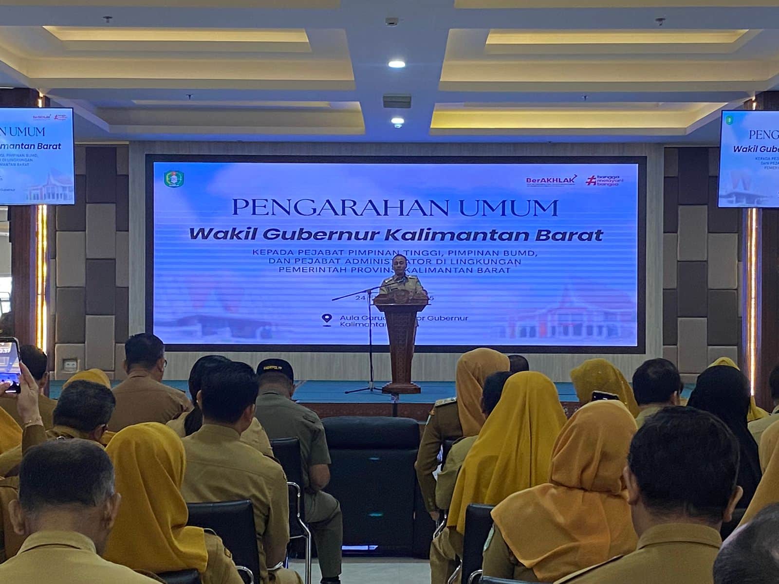 Wagub Krisantus Berikan Arahan ke Jajaran Pemprov, Ajak Bangun Kalbar yang Aman dan Tentram