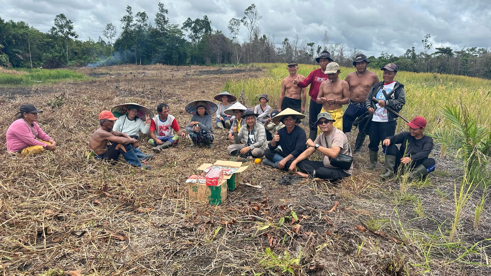 Polsek Seberuang Dukung Ketahanan Pangan, Cek Kesiapan Lahan Pertanian di Desa Ranyai