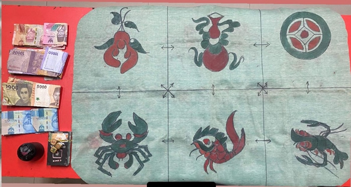 Tiga Pria di Pontianak Utara Diciduk Polisi saat Main Judi Kolok-Kolok