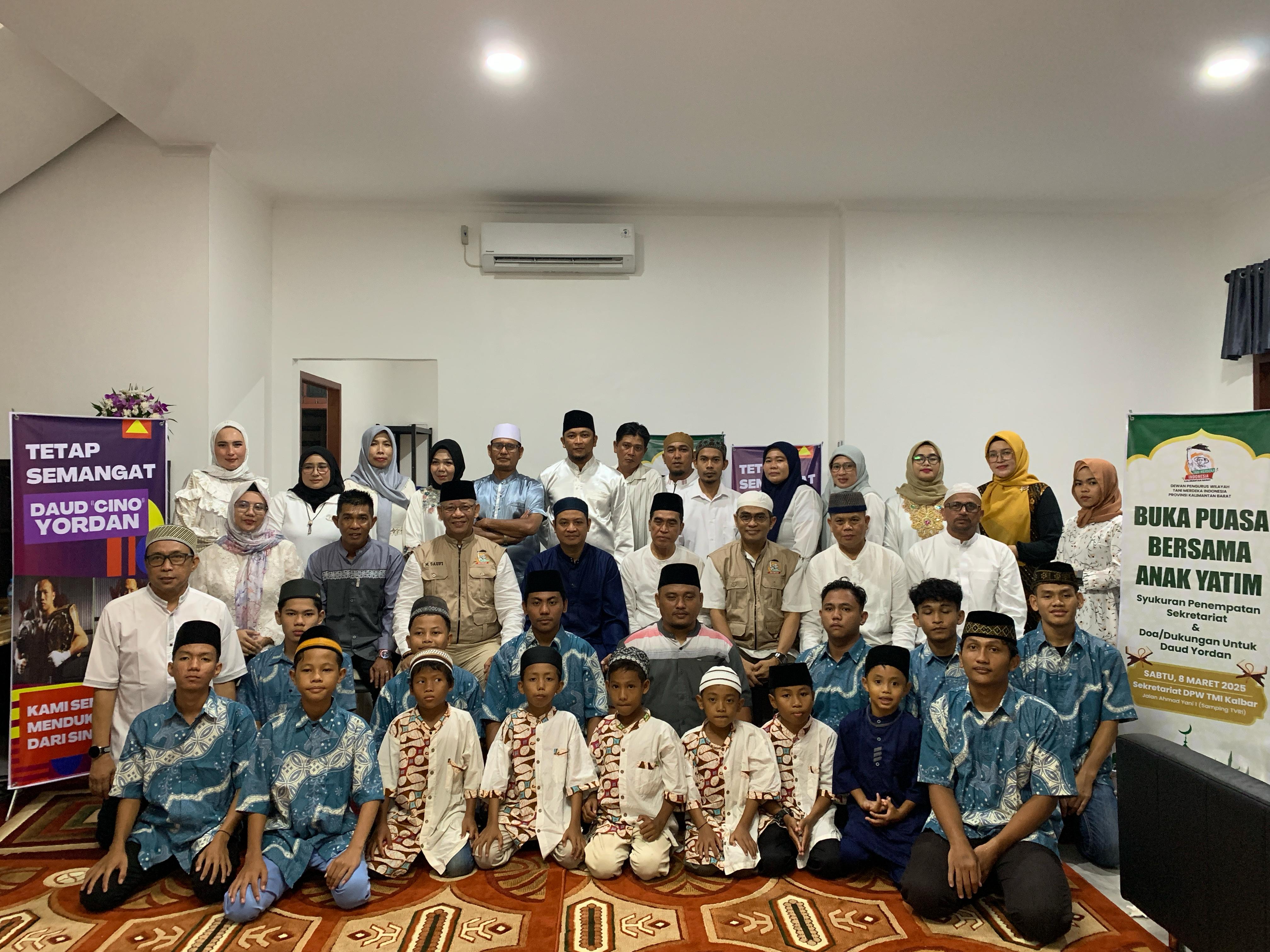 DPW Tani Merdeka Indonesia Kalbar Gelar Buka Puasa Bersama Anak Yatim dan Syukuran Sekretariat Baru