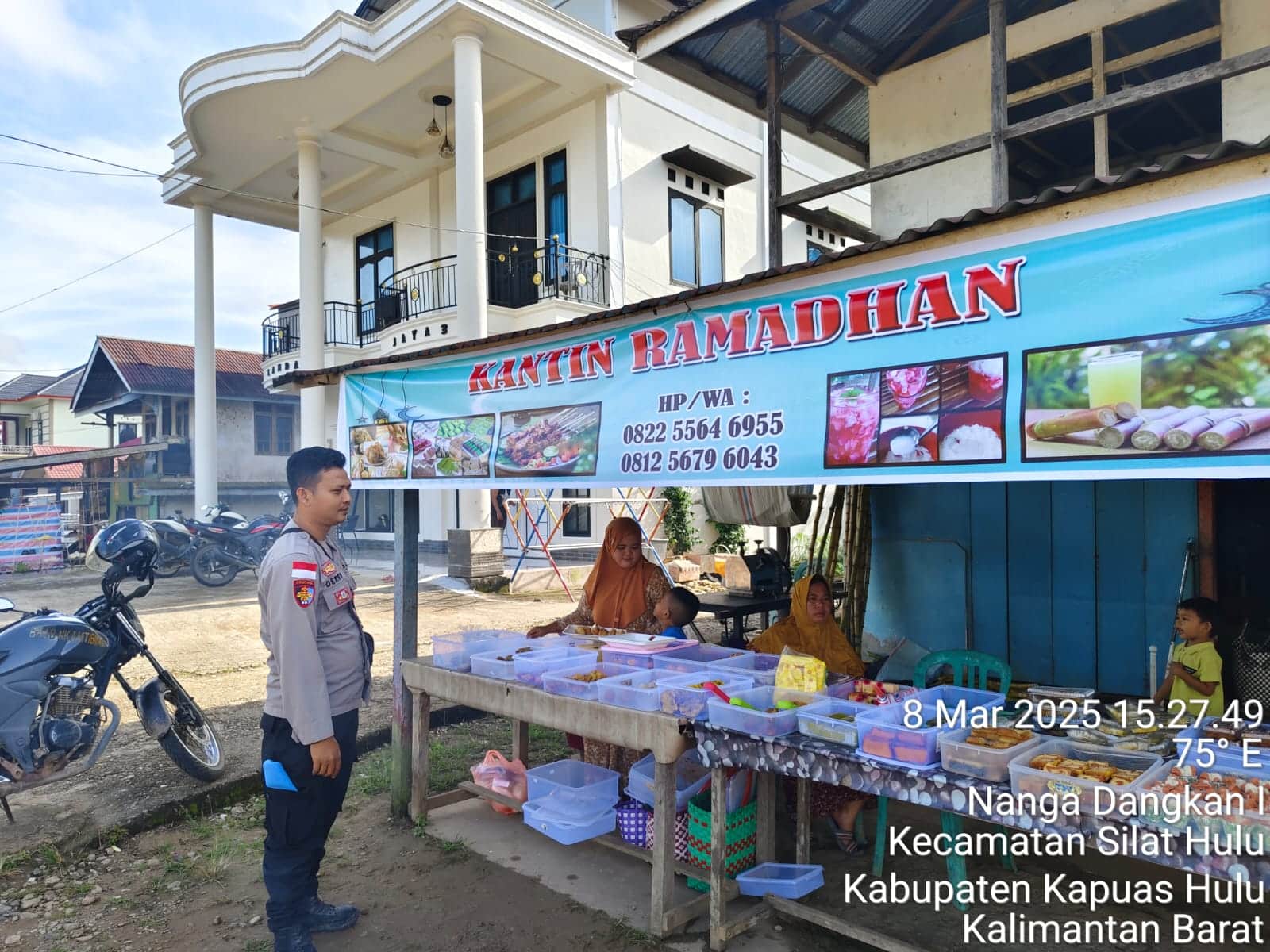 Polsek Silat Hulu Laksanakan Patroli dan Pengamanan Pasar Juadah, Ciptakan Kondusivitas Selama Ramadhan