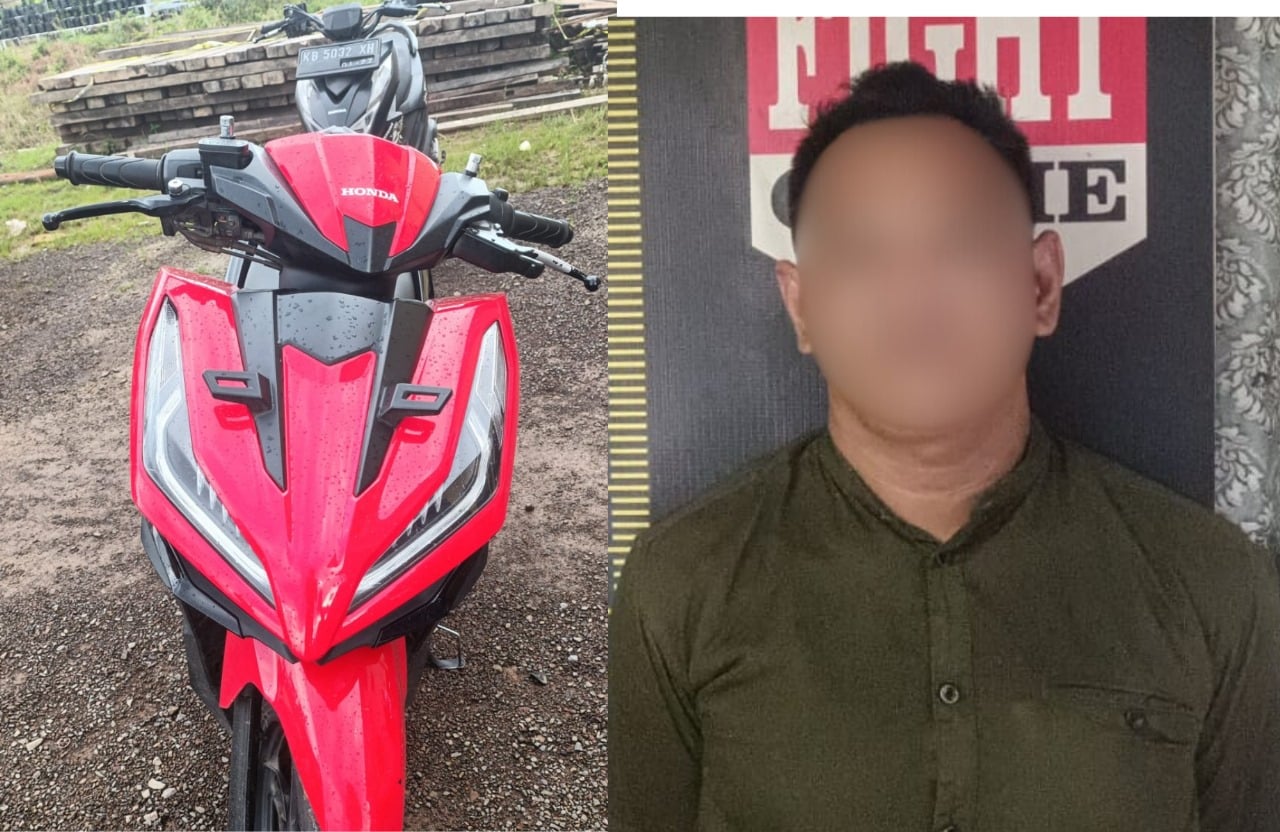 Polres Kubu Raya Tangkap Pencuri Honda Vario Bernopol KB 5948 SAE