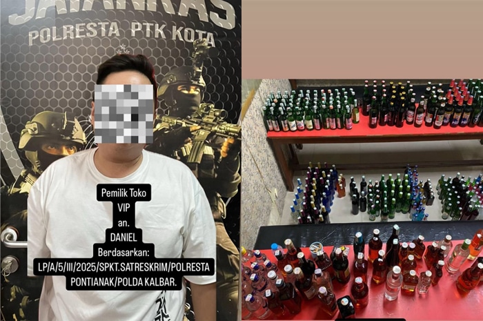 Jual Miras Tanpa Izin, Pemilik Toko di Pontianak Diamankan Tim Jatanras