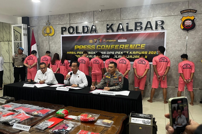 Polda Kalbar Ungkap Ratusan Kasus Kriminal dalam Operasi Pekat Kapuas 2025