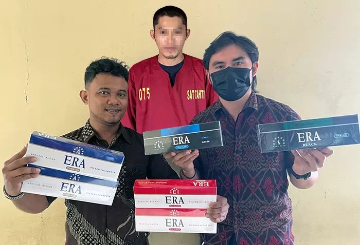 Polisi Tangkap Penjual Rokok Ilegal “Era” di Pontianak, Oknum Anggota TNI Diduga Terlibat