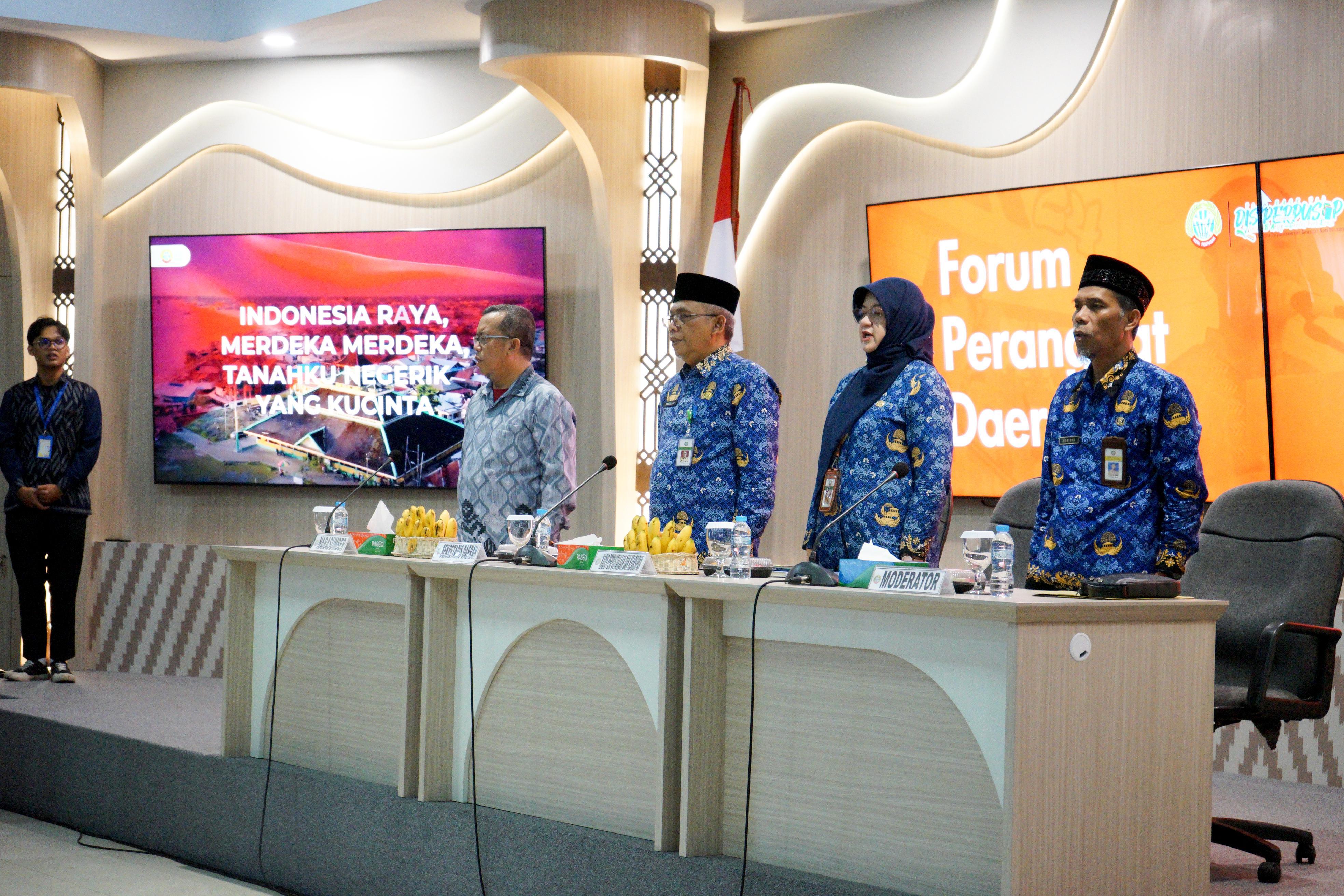 Forum Perangkat Daerah, Disperpusip Pontianak Komitmen Tingkatkan Literasi dan Kearsipan Berkualitas