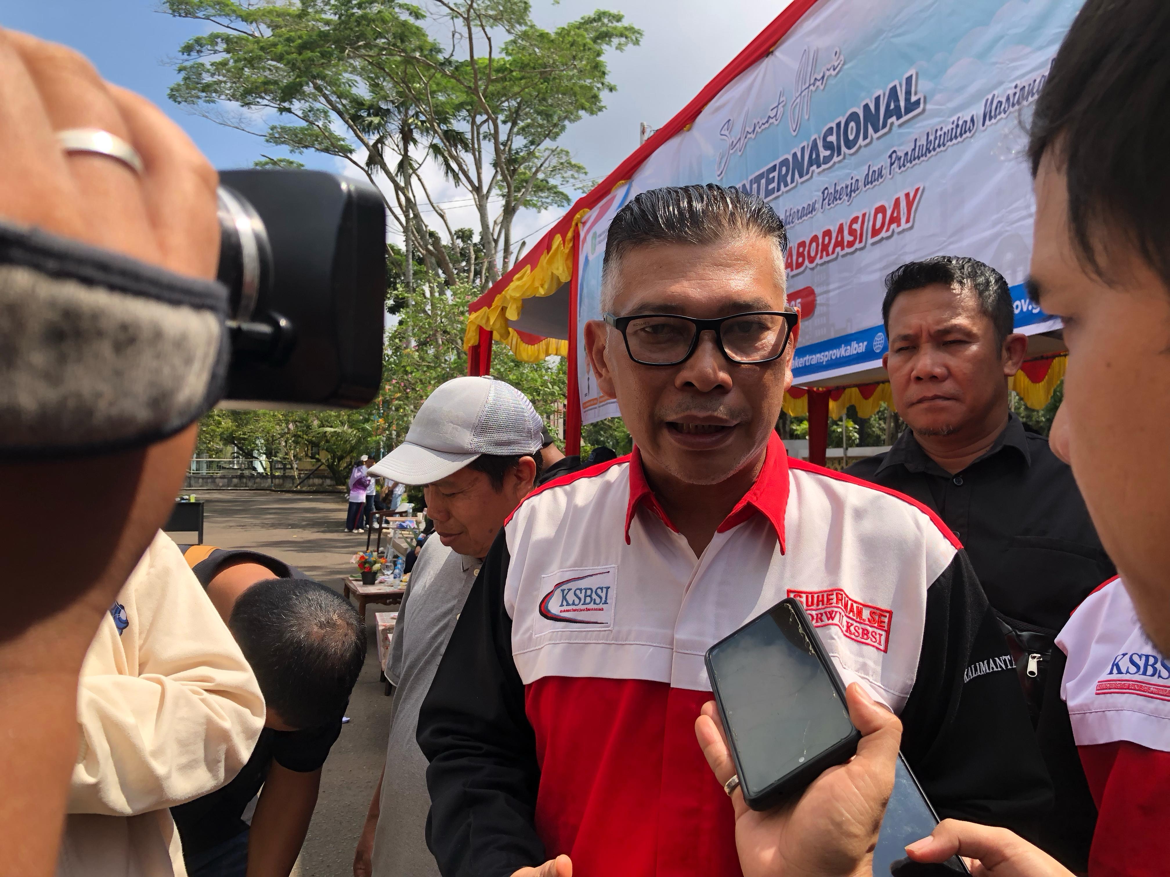 Hari Buruh, KSBSI Kalbar Tuntut Pembentukan Satgas PHK hingga Revisi Perda Ketenagakerjaan