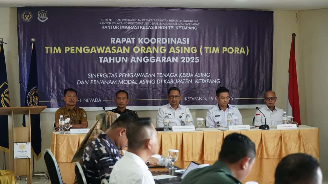 Imigrasi Ketapang Gelar Rapat Timpora, Fokus Bahas Investor Asing dan TKA