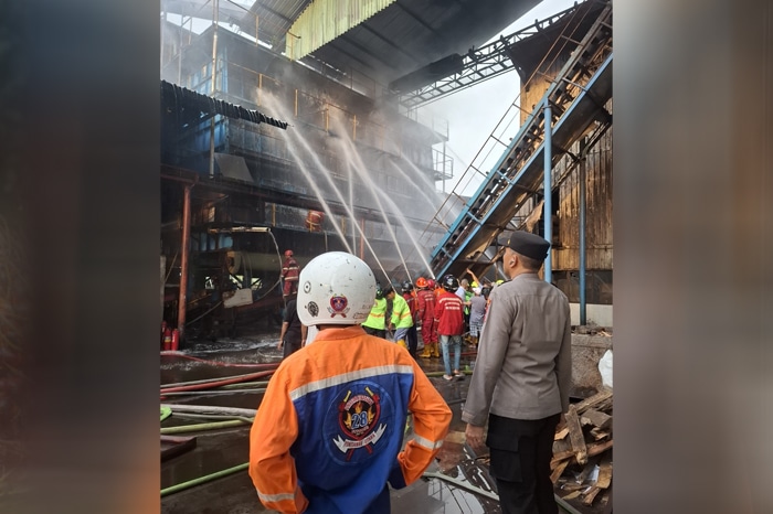 Kebakaran Hebat di PT Alas Kusuma Kubu Raya, Diduga Berasal dari Dapur Turbin Boiler