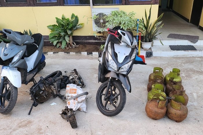 Polres Ketapang Tangkap Residivis Curanmor, 6 Tabung Gas Ikut Disita