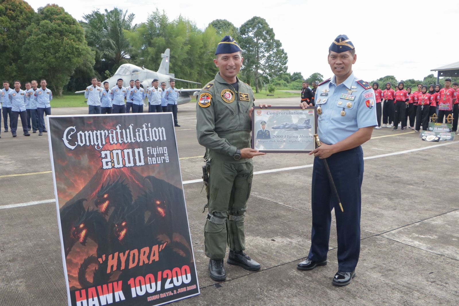 Mayor Pnb Mohd Higha dari Skadron Udara 1 Lanud Supadio Capai 2000 Jam Terbang