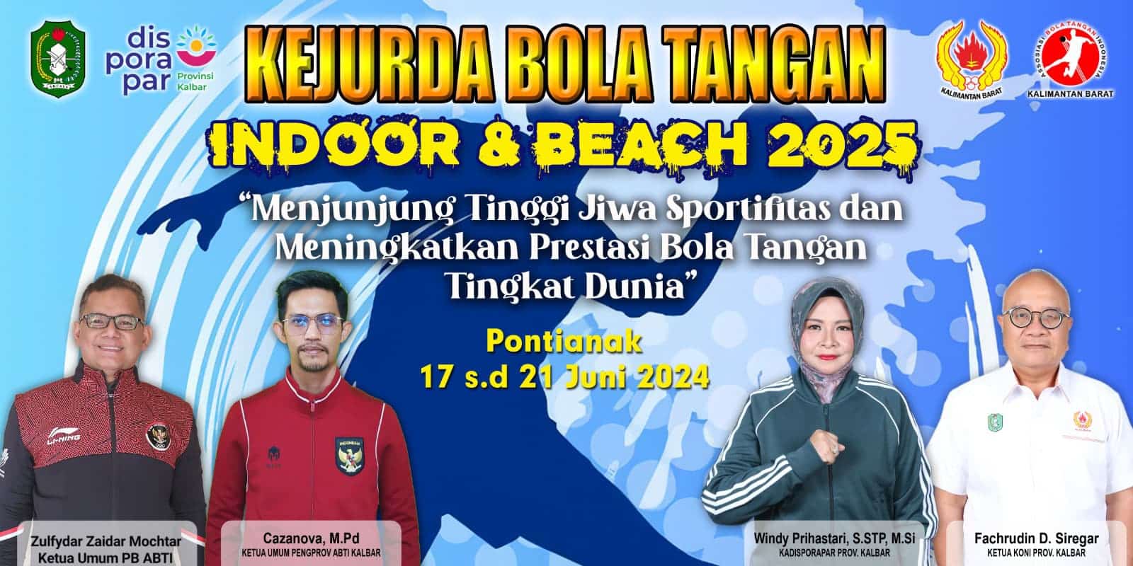 Kapuas Hulu Absen, 10 Kabupaten Siap Berlaga di Kejurda Bola Tangan Indoor dan Beach 2025