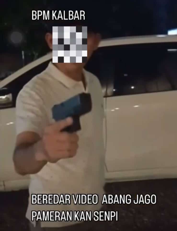 Resmob Polda Kalbar Tangkap Pria Pamer Airgun di Medsos