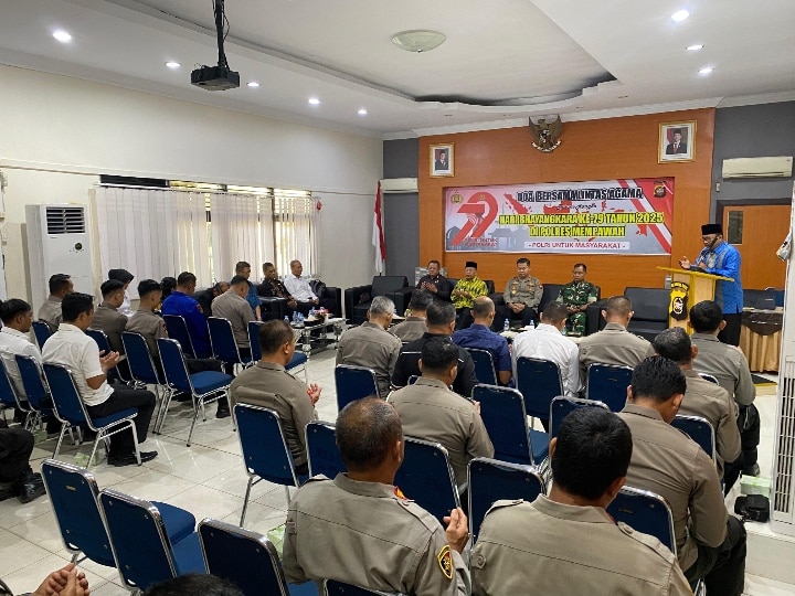 Wabup Juli dan Ketua DPRD Safruddin Asra Hadiri Doa Bersama Peringatan Hari Bhayangkara ke-79