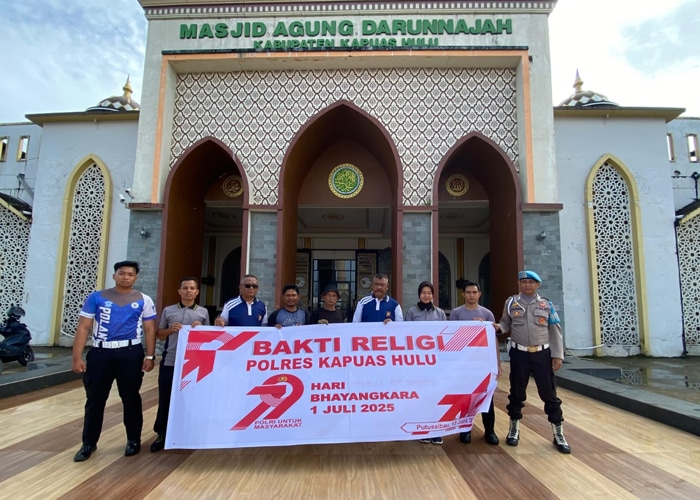 Sambut HUT Bhayangkara ke-79, Polres Kapuas Hulu Gelar Bakti Religi Lintas Iman di Putussibau