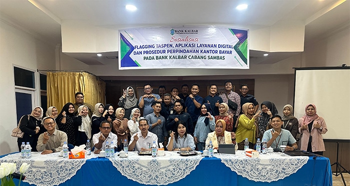 Bank Kalbar dan Taspen Sosialisasikan Layanan Digital Pensiun di Sambas dan Pemangkat