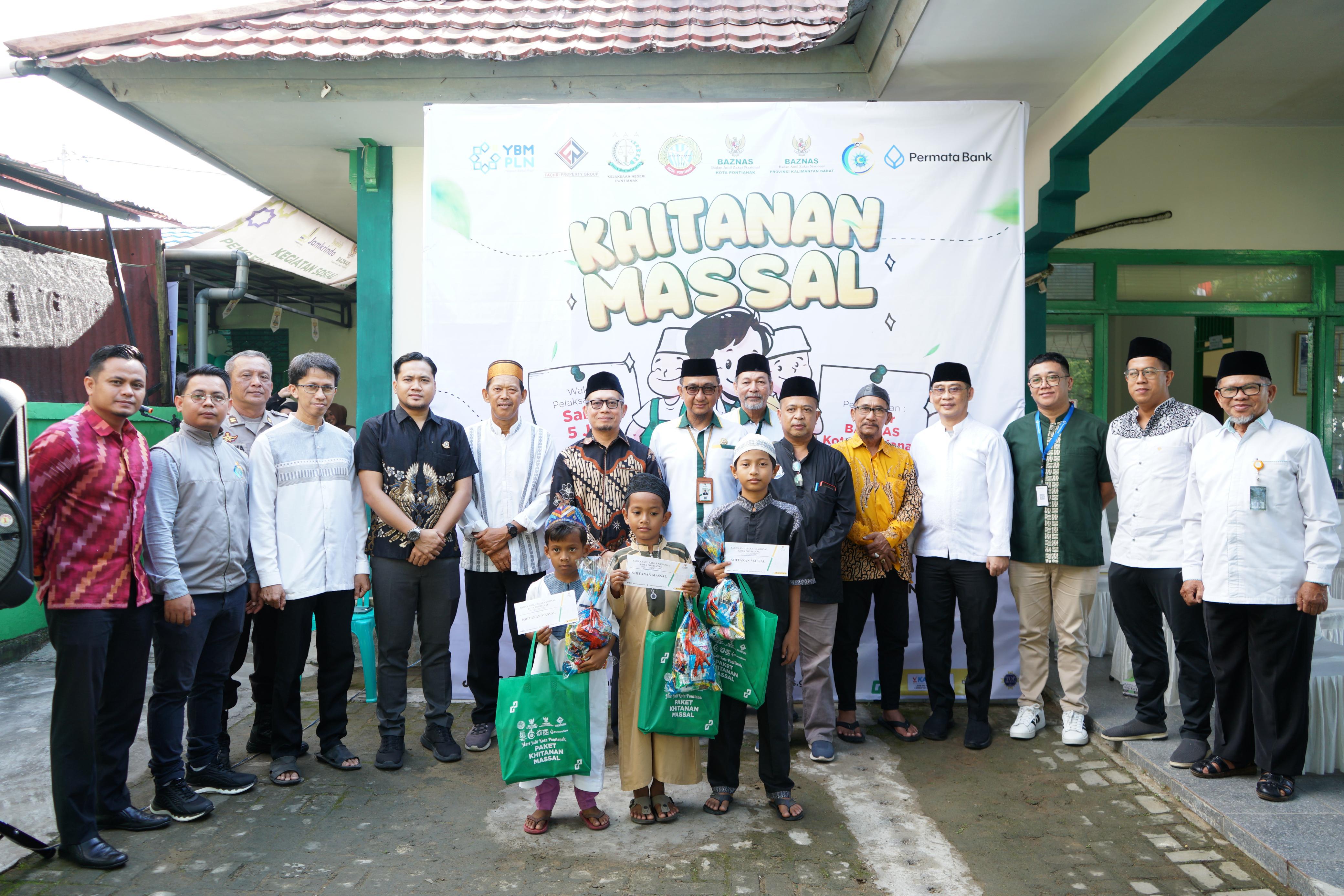 50 Anak Ikuti Khitanan Massal Gratis dari Baznas Pontianak