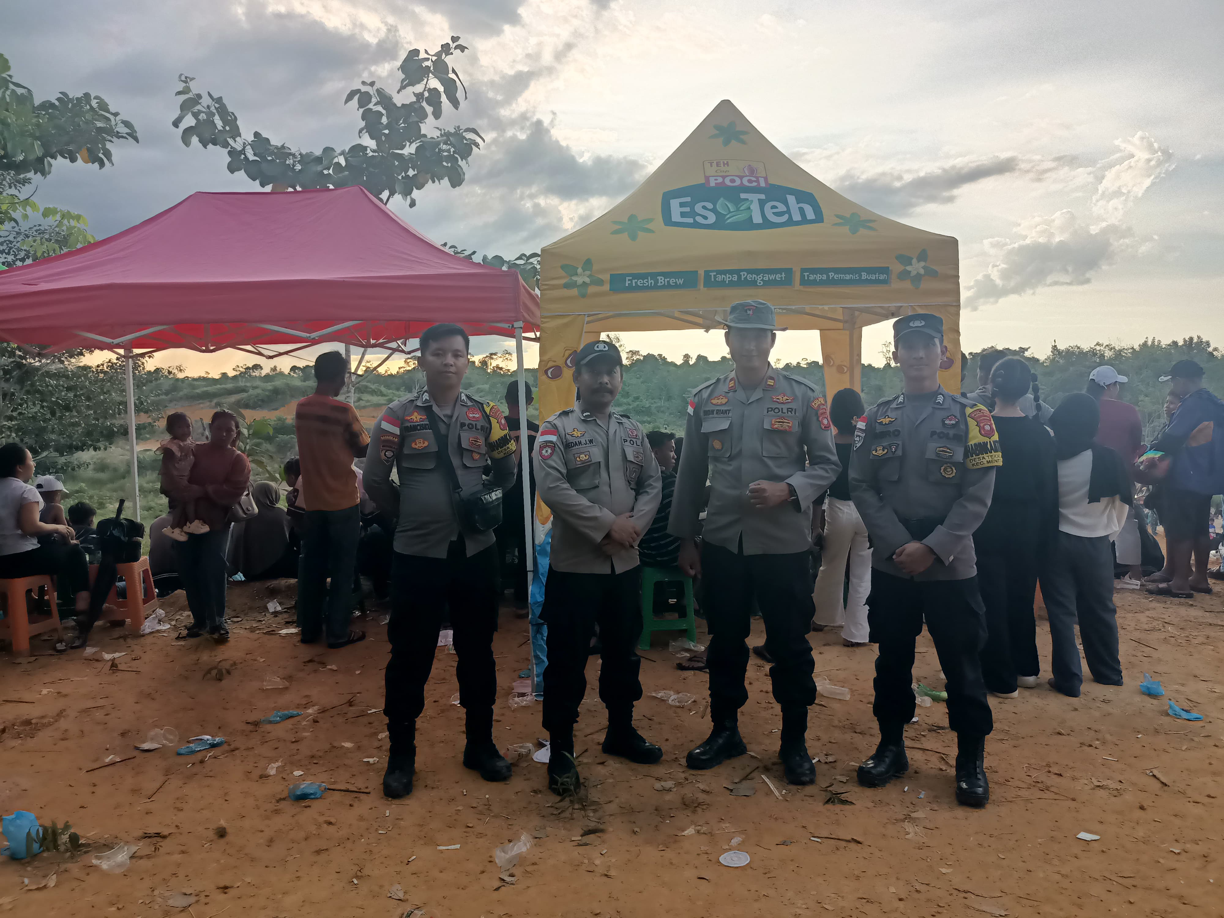 Polsek Mentebah Amankan Turnamen Grasstrack di Sirkuit Danker Tanjung Intan
