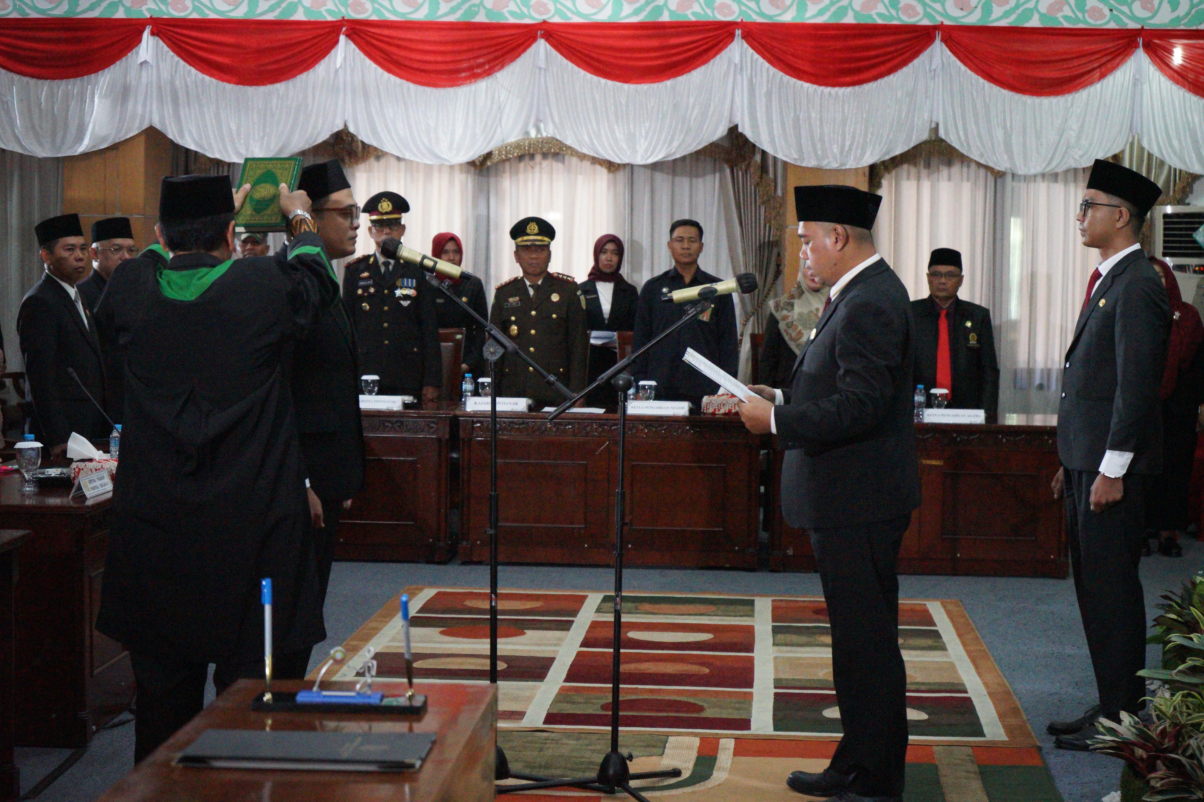 Andhika Permana Dilantik Sebagai Anggota DPRD Kota Pontianak, Bahasan Harap Bawa Semangat Baru
