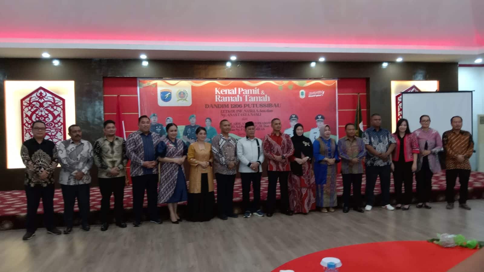 19 Bulan Bertugas di Putussibau, Letkol Inf Nasli Pamit Digantikan Letkol Arm Andreas Prabowo Putro