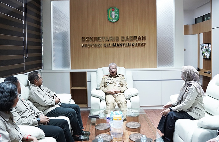 Jelang Rapat GTRA 2025, Kakanwil BPN Kalbar Temui Sekda Harisson Bahas Isu Agraria