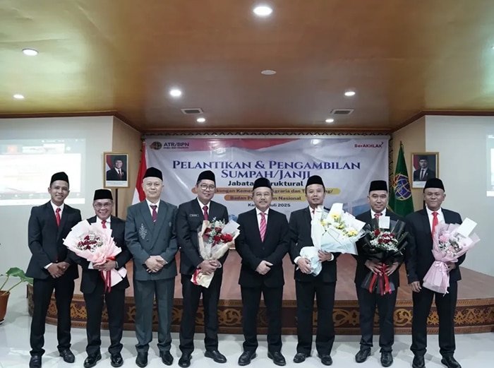 Nusron Wahid Lantik 79 Pejabat ATR/BPN, BPN Kalbar Dapat Suntikan Energi Baru
