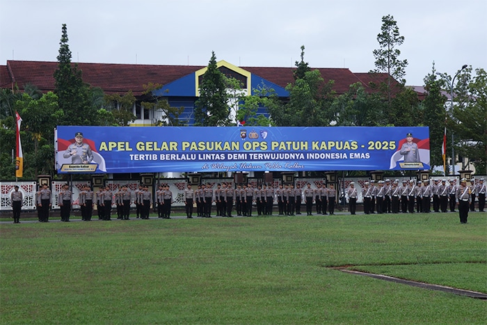 Polda Kalbar Kerahkan 600 Personel di Operasi Patuh Kapuas 2025, Fokus Tertib Lalu Lintas dan Keselamatan