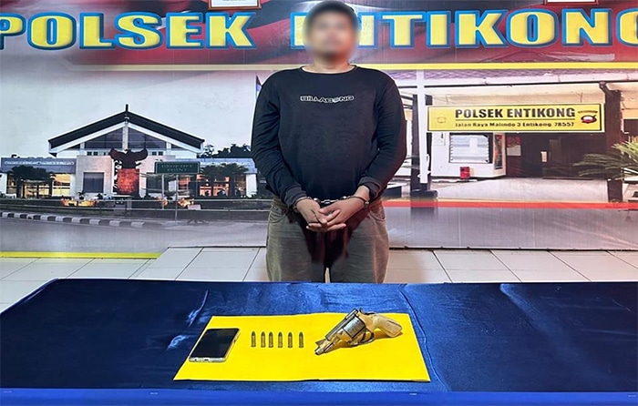 Polisi Ringkus Pemilik Senpi Rakitan di Entikong, Diduga Terkait Peredaran Senpi Ilegal Perbatasan