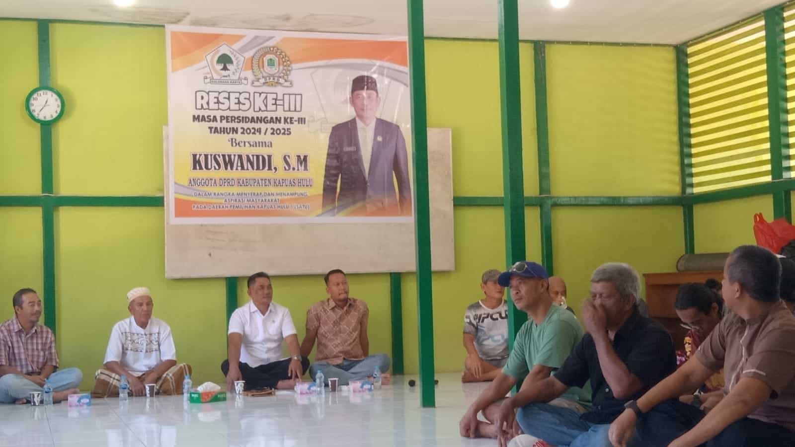 Laksanakan Reses Ketiga, Anggota DPRD Kapuas Hulu Kuswandi Sampaikan Program Asta Cita Presiden Prabowo