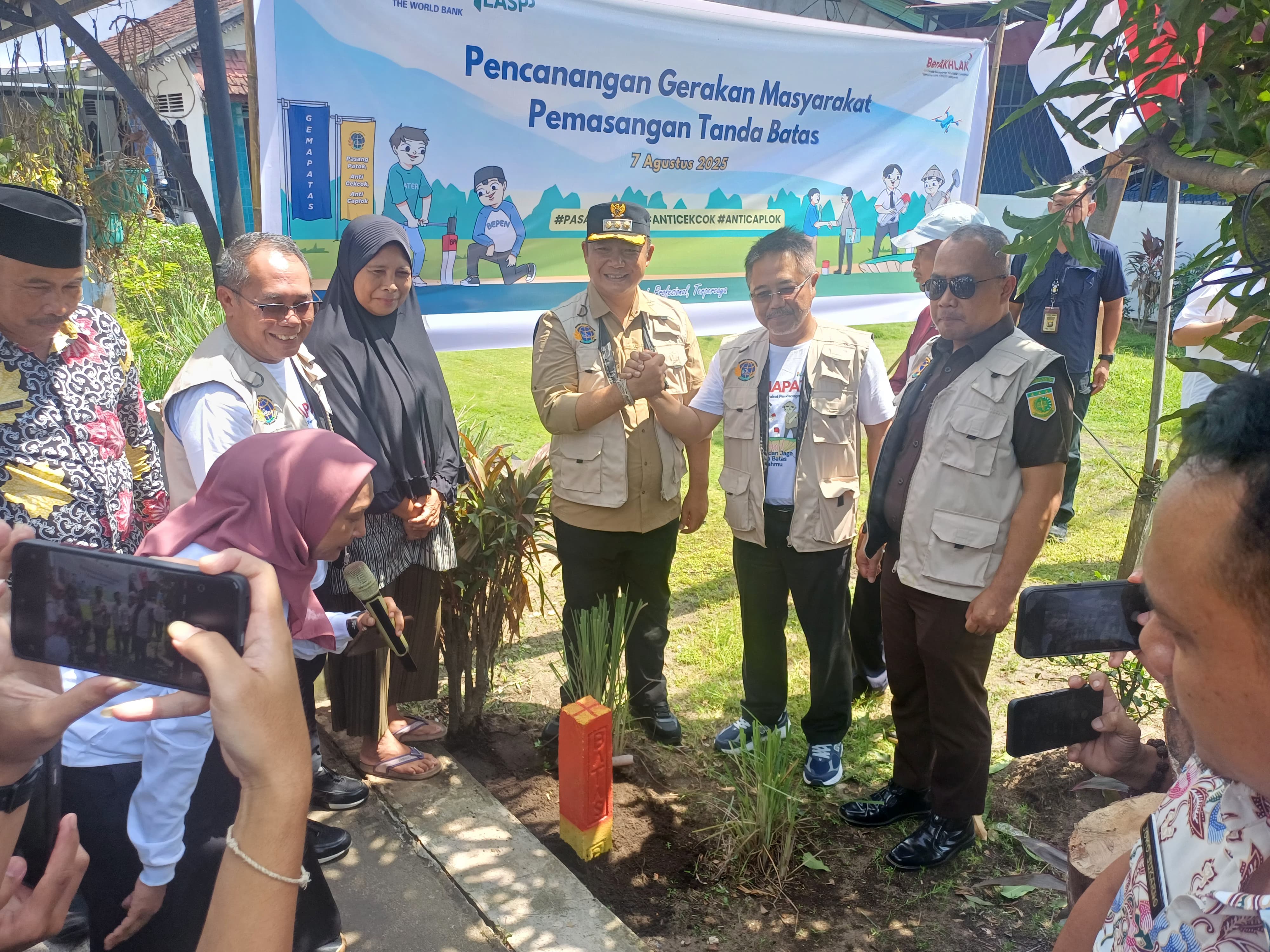 Dorong Partisipasi Masyarakat Pasang Patok Batas Tanah, Ketapang Lewat Gemapatas Jadi Lokasi Prioritas Nasional