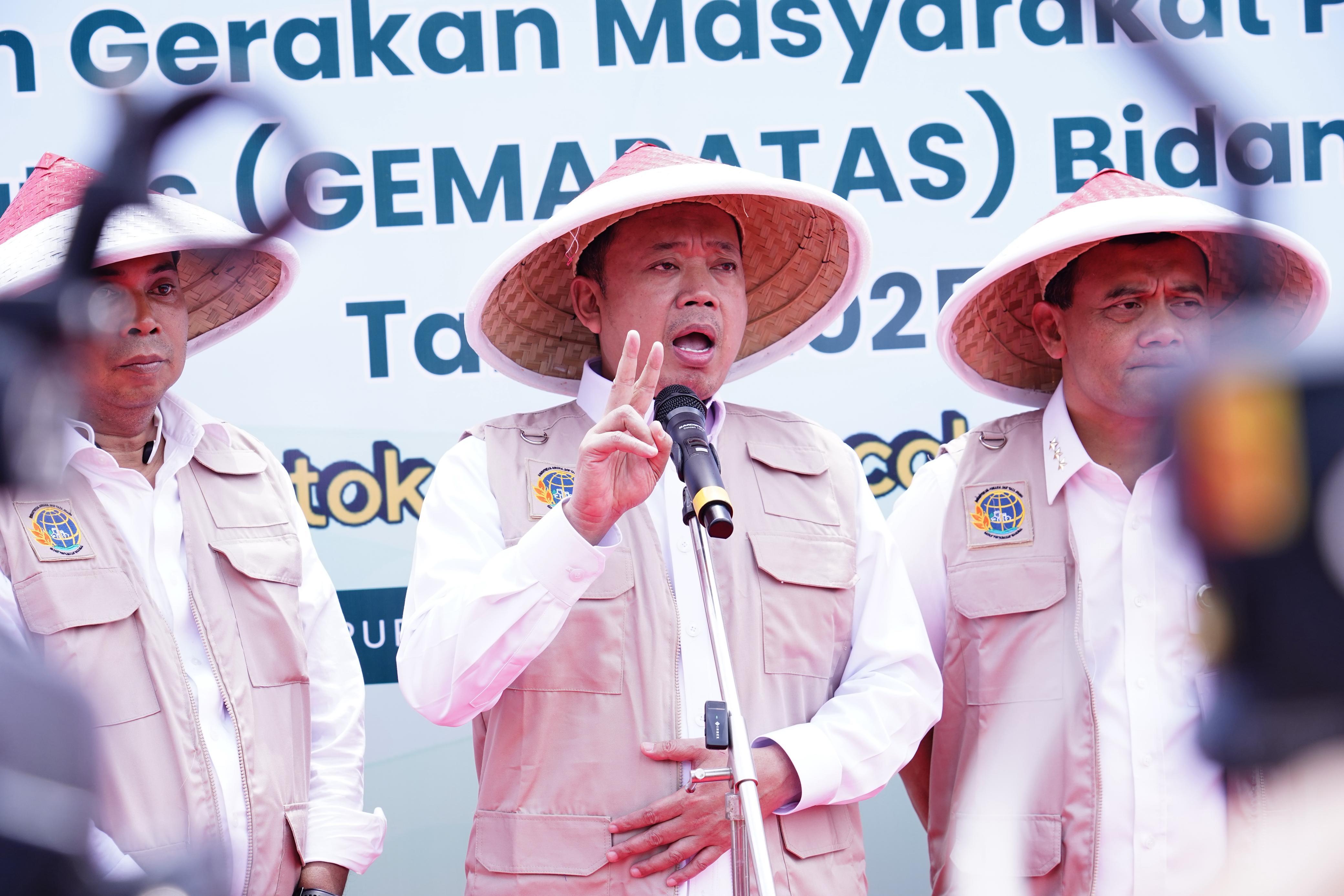 Pencanangan Gemapatas 2025, Menteri Nusron: Semua Masyarakat Wajib Pasang Patok
