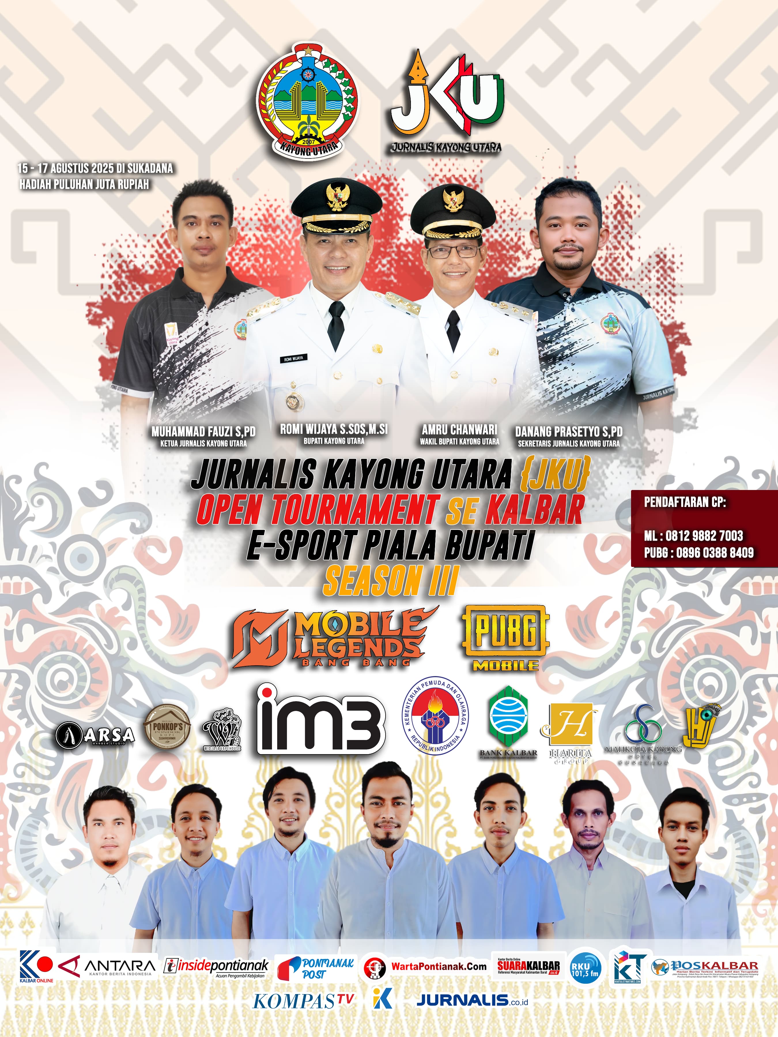 Hadiah Puluhan Juta Menanti di Turnamen Mobile Legends dan PUBG Kayong Utara