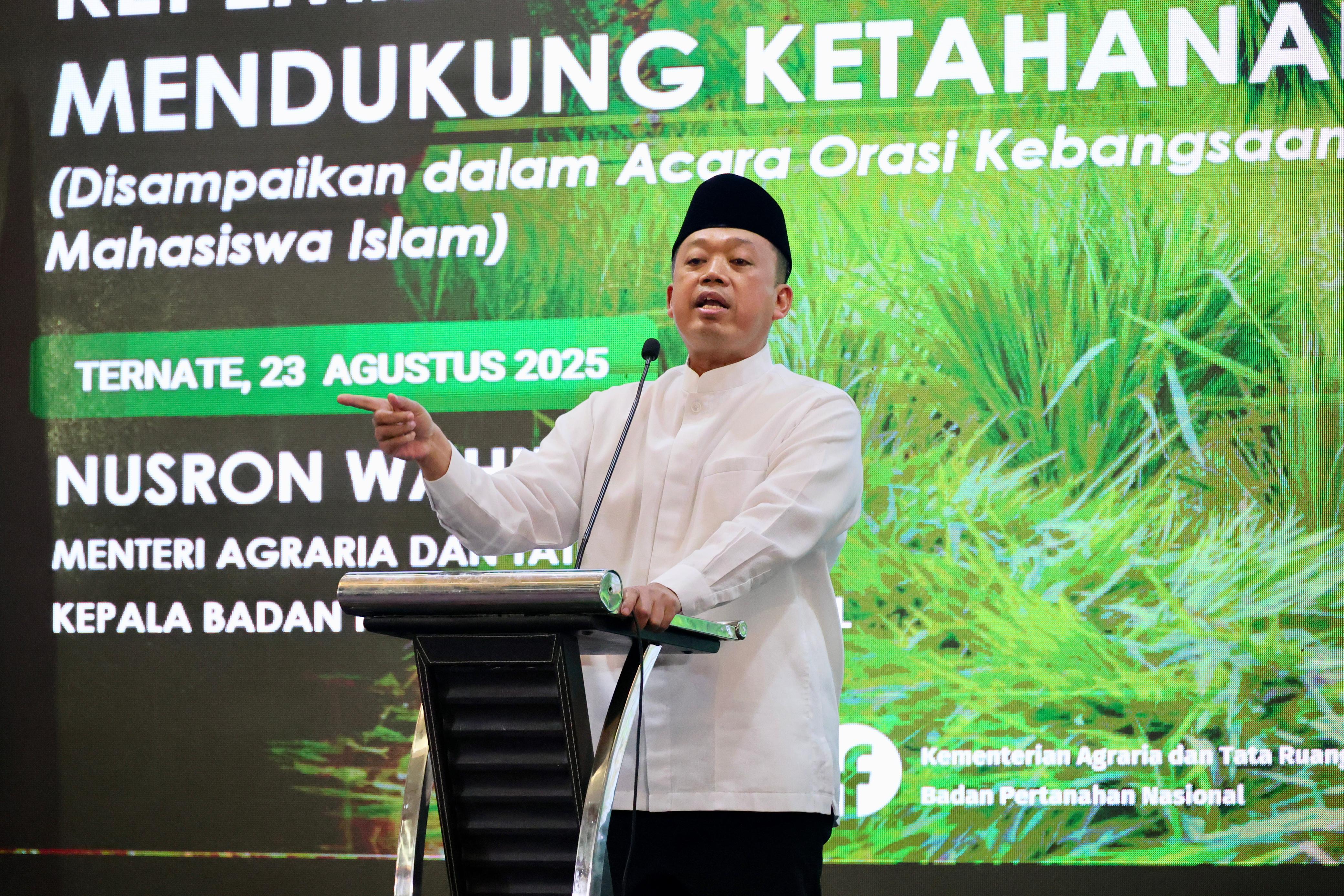 Sampaikan Orasi Kebangsaan di Rakor Regional KAHMI, Menteri Nusron: Penting untuk Mengambil Keputusan secara Adil