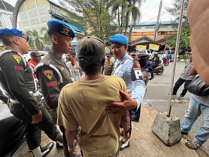 Operasi Parkir Liar di Pontianak, Delapan Jukir Diamankan Tim Gabungan