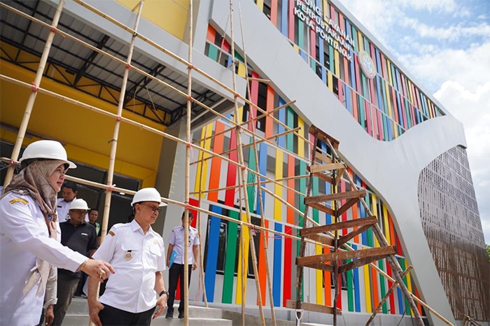 Progres Gedung Layanan Perpustakaan Kota Pontianak Capai 88 Persen, Siap Jadi Pusat Literasi Baru