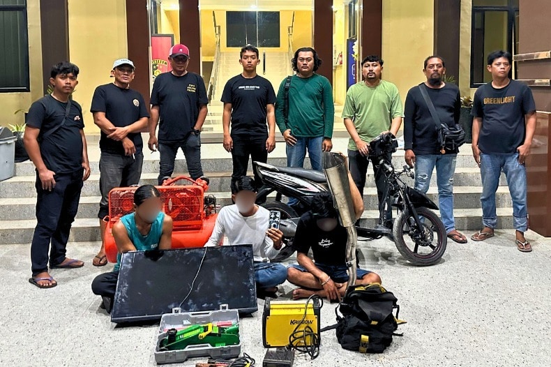 Tim Resmob Macan Raya Tangkap Komplotan Pembobol Gudang di Kubu Raya
