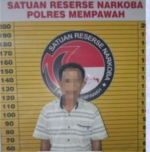Polres Mempawah Tangkap Warga Anjongan, Miliki 14 Paket Sabu
