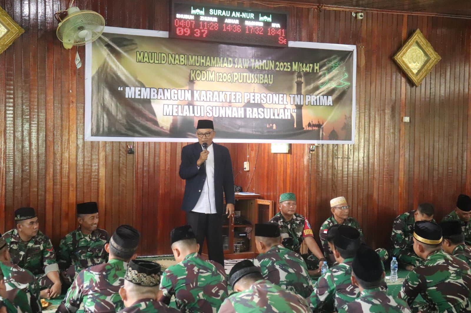 Peringati Maulid Nabi Muhammad SAW, Kodim Putussibau Gelar Doa Bersama dan Tausiah
