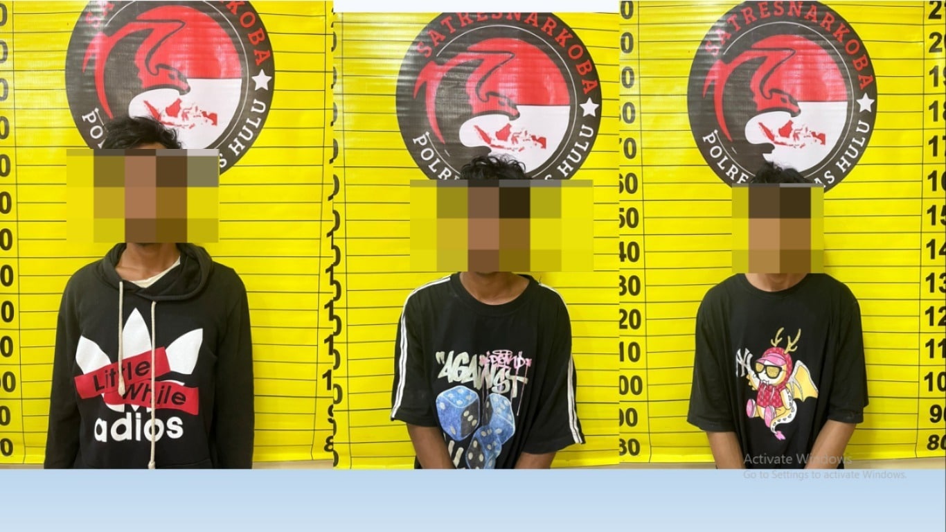 Satresnarkoba Polres Kapuas Hulu Ringkus Tiga Tersangka Kasus Narkotika