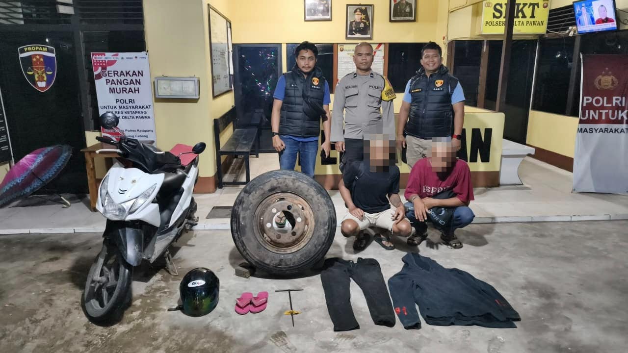 Sindikat Pencurian Ban dan Velg Truk Ditangkap Polres Ketapang, Sudah Beraksi di 11 Lokasi