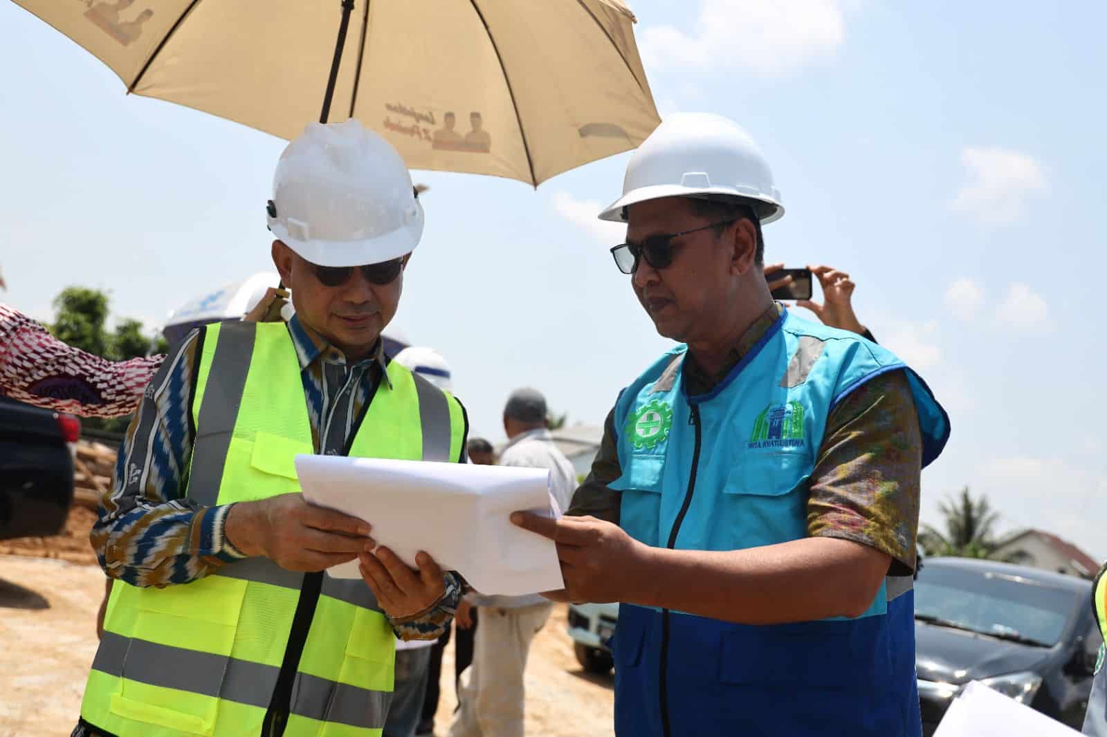 Tinjau Pembangunan Intake dan IPA PDAM, Edi Kamtono Targetkan Selesai November Ini