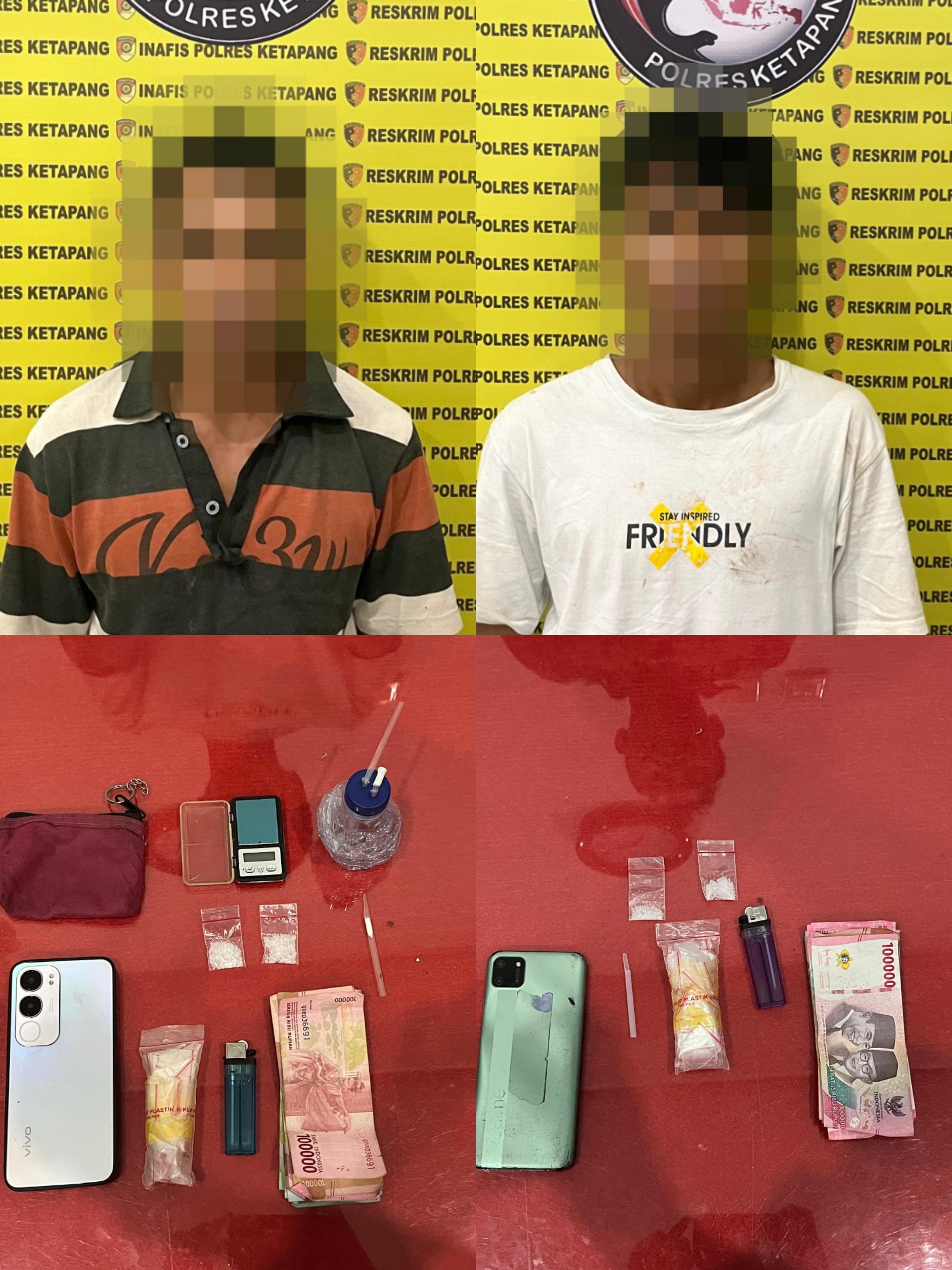 Polsek Marau Bongkar Peredaran Sabu di Air Upas, Dua Pelaku Diamankan