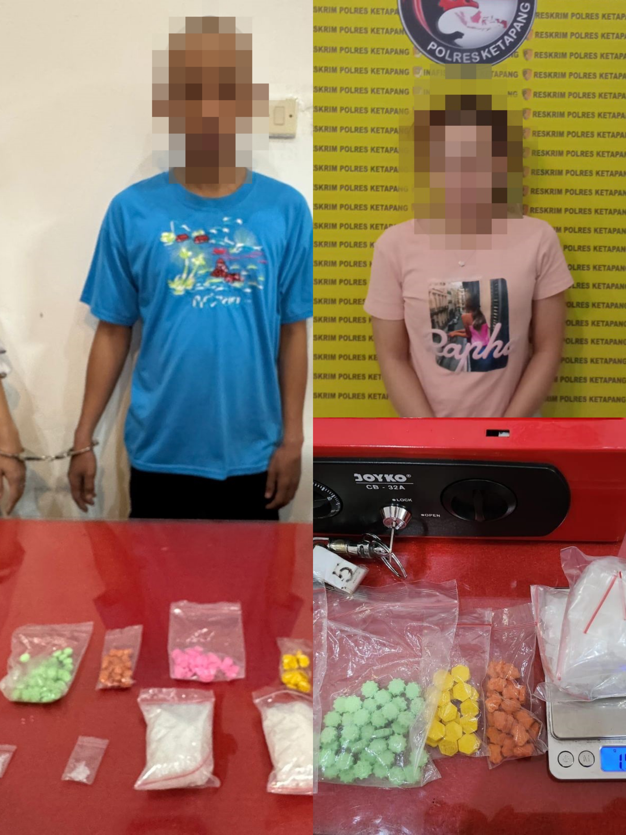 Kos Jadi Lokasi Peredaran Narkoba, Polisi Amankan Sepasang Pengedar di Ketapang