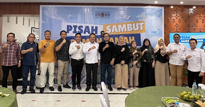 Pisah Sambut Pegawai Kantor Pertanahan Pontianak, Momentum Pererat Kebersamaan