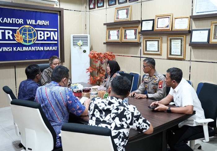 BPN Kalbar Terima Audiensi Polres Landak Bahas Penguatan Sinergi Pertanahan